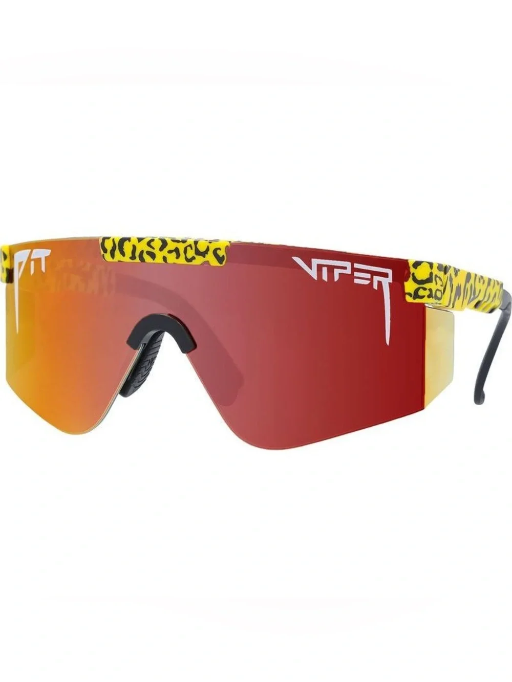 Pit Viper The Carnivore 2000 Sunglasses Cheetah/Red Mirror NEW